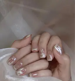 結婚式用ネイル8880