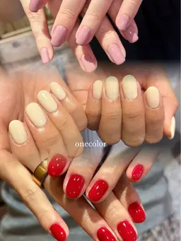 オフなしワンカラー(ラメグラ/マグネットネイル/オーロラネイル対象外)