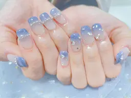 🌈スカルプ長さだしワンカラーorラメグラデーション