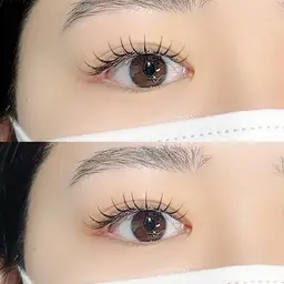 【太め束感❣️】フラットラッシュ140本　濃さも出せます🤭(＋¥1100LED変更可能)