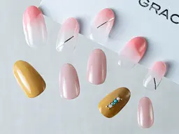 【ハンド】(17:00開始の予約)シンプルアートαコース(アート2～6本)20種から選択(オフ込120分)Jr.メニュー