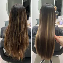 【縮毛矯正】ダメージレス‼️ケラチン酸性ストレート【リタッチor毛先まで】＋oggiotto4stepトリートメント🫧