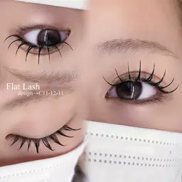 🩵フラットラッシュエクステ 100本💎 アイシャンプー付