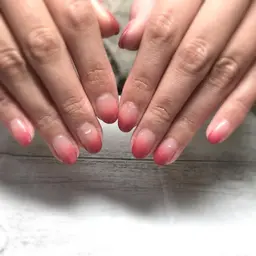 シンプルジェルネイル☆ワンカラーorラメグラデーション【他店オフあり】