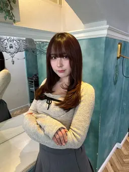 🎀似合わせカット✂️＋透明感カラー🤍＋内部&外部補修3steptreatment【炭酸スパ•Refaヴィーナ付き✨】