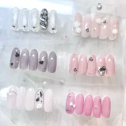 🎀ミニモ初回限定🎀 10月定額シンプルコース🤍【オフ・ケア込み】カラー変更可⭐️