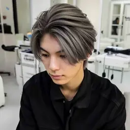 【追加募集:1名メンズ限定】バレイヤージュ練習モデル✨(ブリーチ2回+カラー+デザイン+カット)