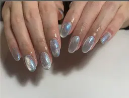 マグネットorオーロラorミラーネイル【オフあり⭕️】ベースカラー追加+¥1,500⚠️現金支払いのみ