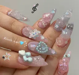 💫10本チップ長さ出し　6本~8本パーツ付け放題150分 ¥19900→12090