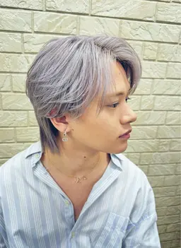 【撮影】【メンズ限定】カット+ダブルカラーモデル※髪の長さによって料金が変わります。(必ず補足説明をご覧下さい)