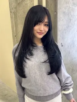 【盛れる韓国ヘア🇰🇷】似合わせカット+艶カラー✨+クイックトリートメント💕