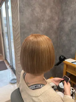 カット＋カラー＋全体ブリーチ