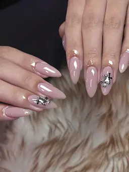 シンプル&上品 自爪✨パーツ/埋めつくし2本 ¥6,380