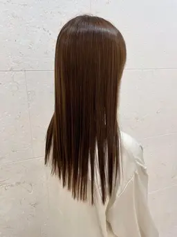 【カット+N.コスメストレート+トリキュアシステムトリートメント 🦋地毛風ストレート 潤いのある自然な仕上がりに】