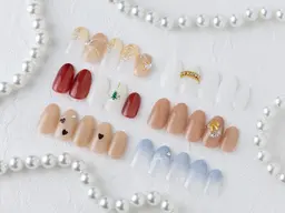 【ジェル】オフィス向けワンポイントデザイン✨シンプル定額コース🦋　※指名料¥660掛かります