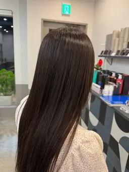 縮毛矯正+コアミートリートメント