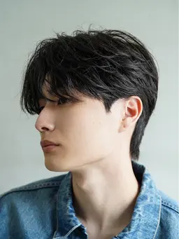 【ミニモ限定価格】フェザーパーマ🪶細かい毛流れがあり、柔らかい雰囲気になります⚠️メンズ限定