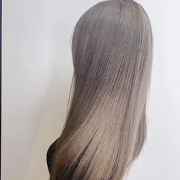 ※💎透け感&柔らかい色味に仕上がる💎カット＋ブリーチ1回+ミルクティーカラー＋バブルケア