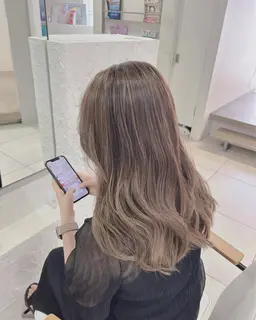 カット.３Dハイライトオンカラー、薬剤除去トリートメント