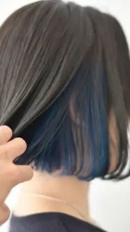 インナーカラー(ブリーチあり)前髪カット【西八王子】