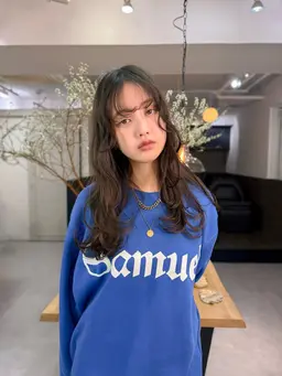 カット+コテ巻き風デジタルパーマ🌀