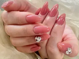 期間限定🉐<チップ長さだし10本> HAND ワンカラーorラメグラ ¥7500 オフ込み