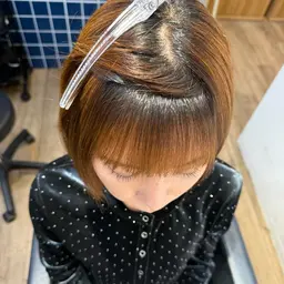 前髪縮毛矯正（カット追加可能）