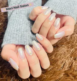 「人気No.3」💗シンプルミラーネイル「オフ込み」