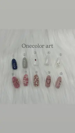 オフなしワンカラー+写真アート2枚