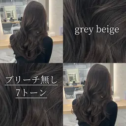 【12月限定】🪼メンテナンスカット＋ブリーチ無しダブルカラー＋プチトリートメント🪼透明感カラー/レイヤーカット