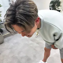 【⭐️Men's限定】カット＋ハイライトカラー（1ブリーチ込み）