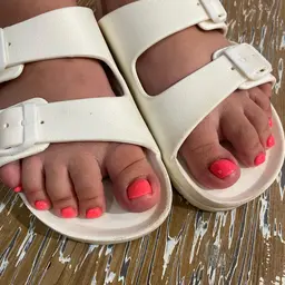 [フット]ワンカラー・ラメグラ・フレンチ(オフあり)