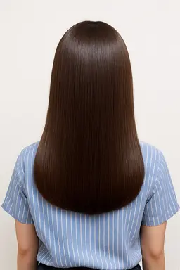 【癖が気になる方に】癖とボリュームを抑える艶髪ストレート