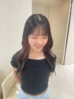 《結んで可愛い💕》インナーカラー🎀