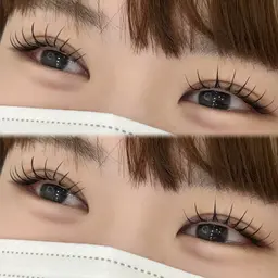 ＆healthy(アンドヘルシー)🪽フラットラッシュ120本+まつげパーマ🖤/オフなし/ブラウン変更可能/束感/川越