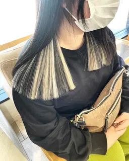 ヘアカラー&インナーシールエクステ40本まで🦨