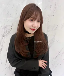 レイヤーカット＋艶カラー👱🏻‍♀️🤎
