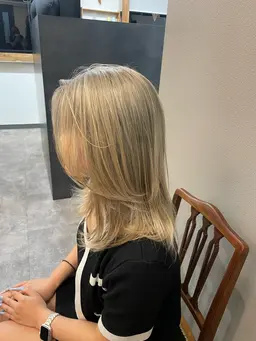 【リタッチ＋オンカラー】💐透明感フルカラー