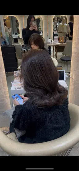 白髪染めカラー♡【リタッチのみも可🙆🏻‍♀️】+髪質改善トリートメント