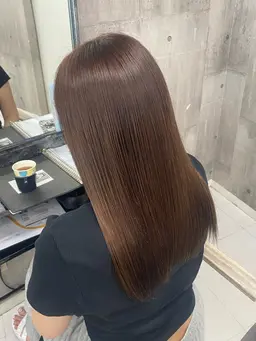 🎀《赤み消し/黄ばみ消し/艶カラー》透明感カラー+高保湿トリートメント🪞🤎