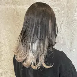 【ハイライト／バレイヤージュ／インナーカラー／その他デザインカラー】モデル