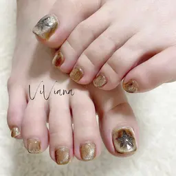 フットネイル アート2本 ☆SPA・角質ケアー込み☆