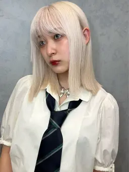 【顔出しOKな方限定クーポン🥀】最高級ケアブリーチ＆艶カラー