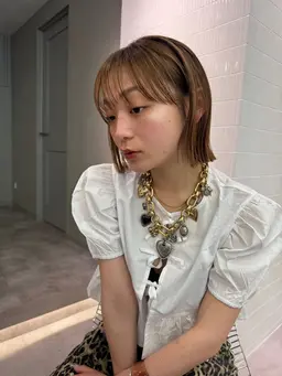 【🌸髪質改善🌸】小顔切りっぱなしボブ☘️&髪質改善成分配合sp✨️&7STEPsトリートメント