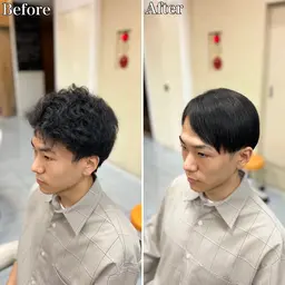 🔮全体縮毛矯正➕カット✂︎【⏳平日先着人数限定クーポン‼️】#メンズ縮毛矯正