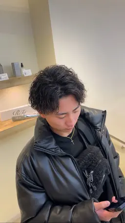 🔥人気No.1🔥ツイストスパイラルパーマ＋メンズカット