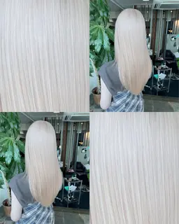 🦄ハイトーン×ツヤ感🦄ブリーチカラー＋トリートメント　Instagramからのご予約でよりスムーズにご案内致します