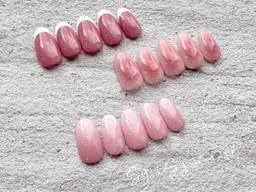 【オフなし】選べるシンプルデザイン🎀ベイビーブーマ、チークネイル、フレンチ、ワンカラーラメライン