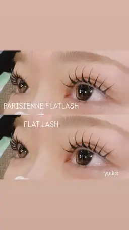 🦋パリエク(パリジェンヌ+フラットラッシュ100本)