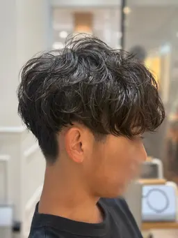 🚹メンズカット＋シャドウ・ニュアンスパーマ・フェザーパーマ
